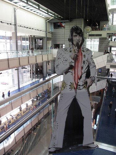 Elvis Stands Guard at Newseum