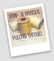 A needle pulling thread3