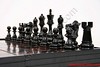 The Black Wooden Chess Pieces Set