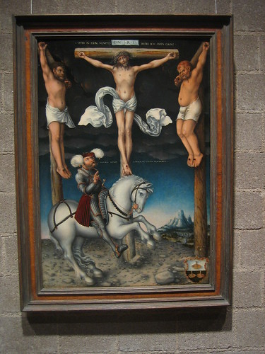 The Crucifixion with the Converted 
Centurion, 1538, Lucas Cranach the Elder _7713