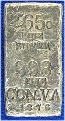 Con-Virginia 1876 Silver Ingot