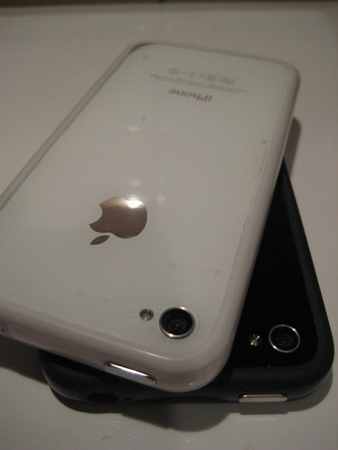 black iphone 4 white bumper. iPhone 4 Black amp; White with