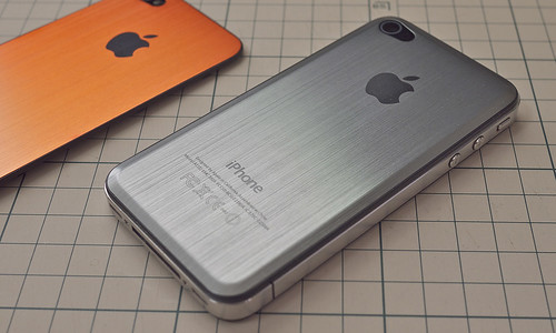 Brushed metal back cover(Convex) for iPhone4
