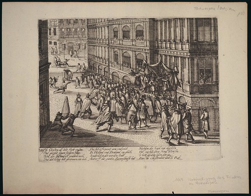 Verkundung des Waffenstillstands in Antwerpen (c 1609)