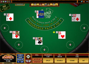 Multi-Hand Vegas Strip Blackjack Win