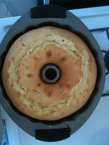 Pound Cake, fresh out of the oven