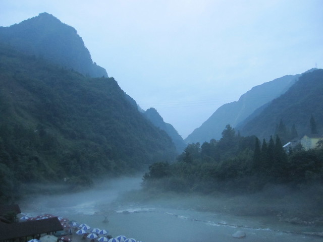 Hongkou, evening mist rising