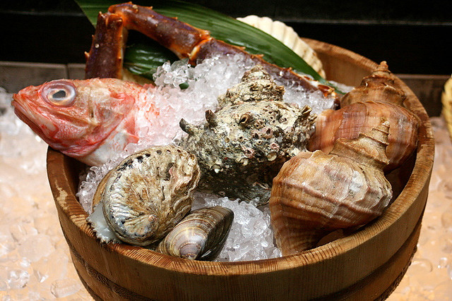 Bounty of the sea - Kinki fish, abalone, crab, whelks and conches