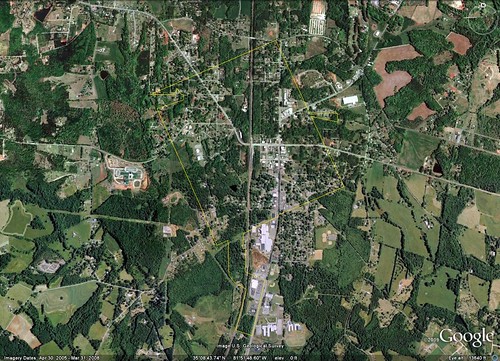 Chesnee, SC (via Google Earth)