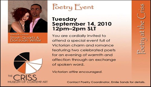 Poetry Event at THE CRISS