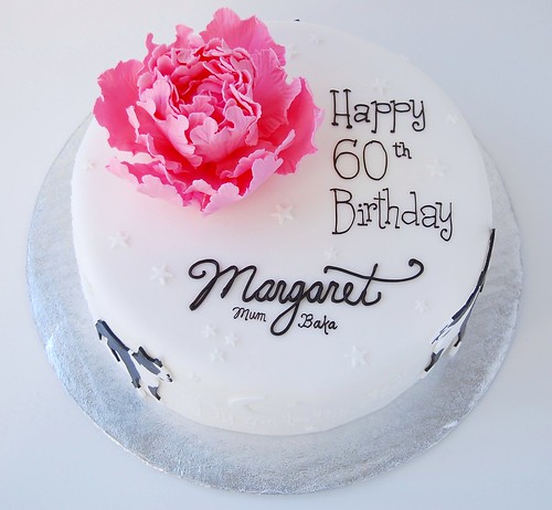 Margaret's Birthday cake - front view