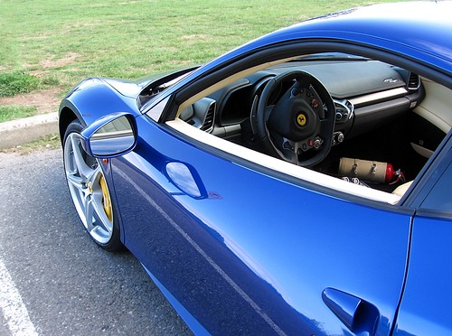 Blue Ferrari 458 Italia by eychyoubeeeeahrtee