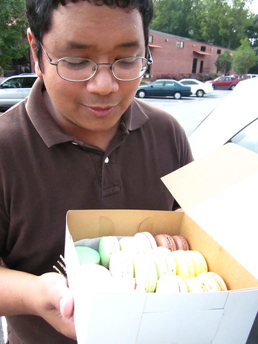 Raoul got me macarons instead of cake for my birthday!
