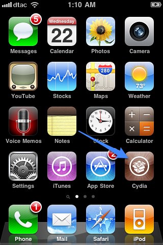 Cydia on iPhone 3G iOS 4.2.1