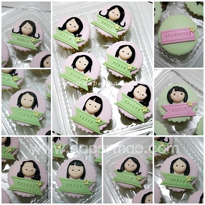 Nonik's 2D Face Cupcakes