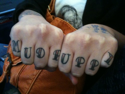 Knuckle Tattoos are a great way to get your point across whether its a 