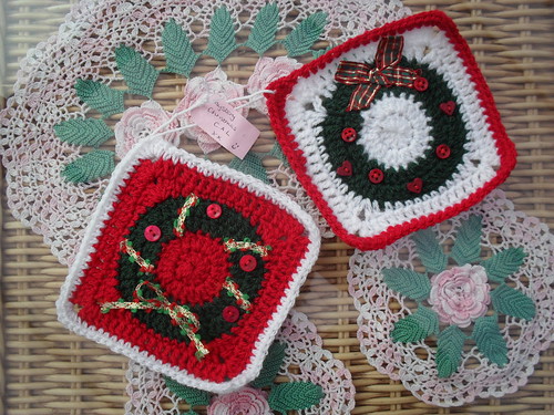 Manda's challenges! Your Squares have arrived! Thank You! 'Christmas Challenge' Beautiful!