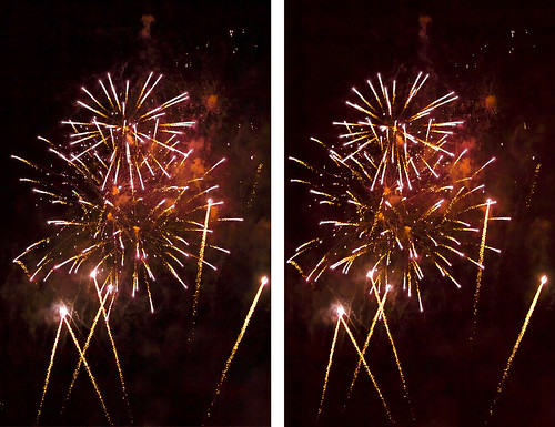 Rise of the Dragon Stereoscopic Cross Eye 3D Fireworks by Stereotron