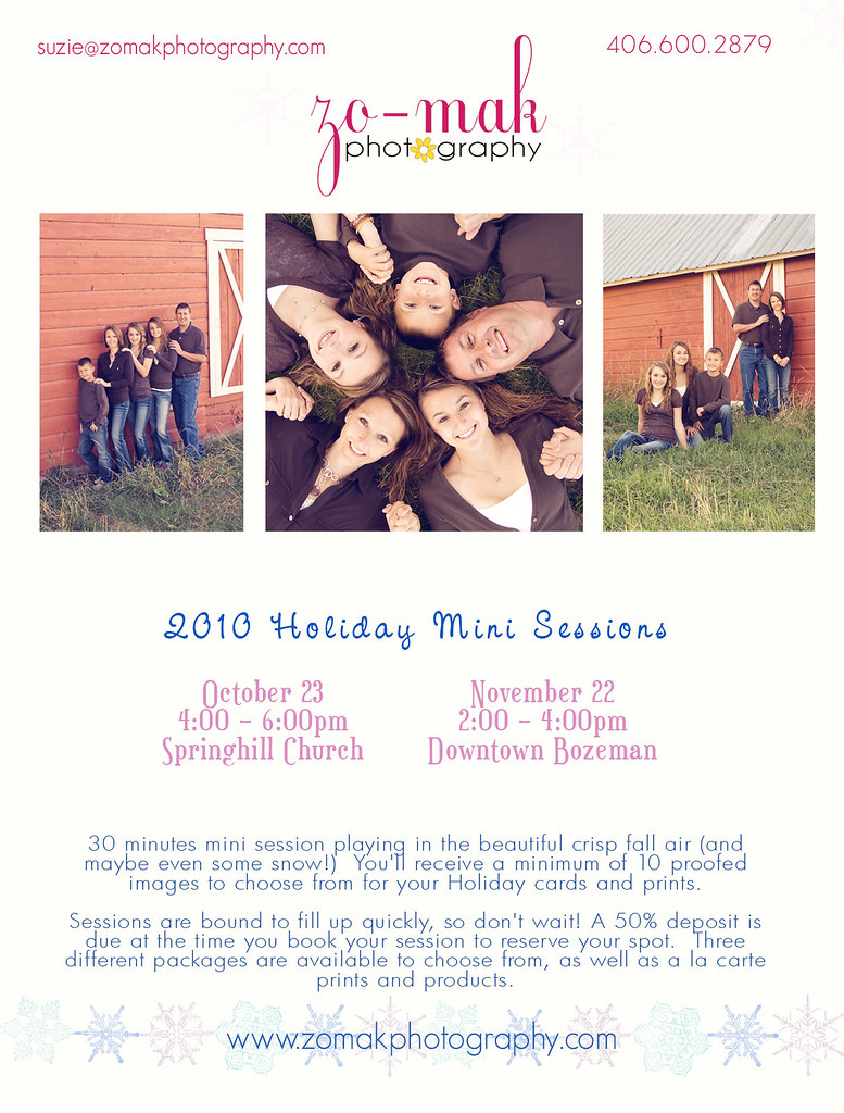 2010 Holiday Mini Session info_october