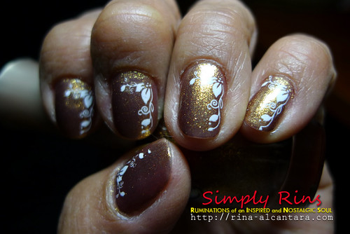 Nail Art Mothers Are Precious Like Gold 03