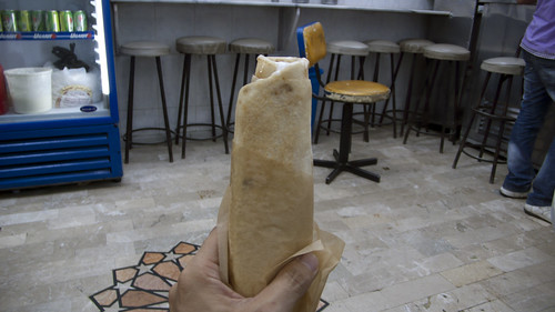 Kebab and bread