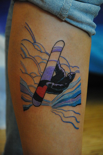  snowboard tattoo