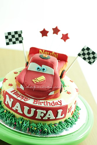 McQueen 3D Cars Cake - Naufal