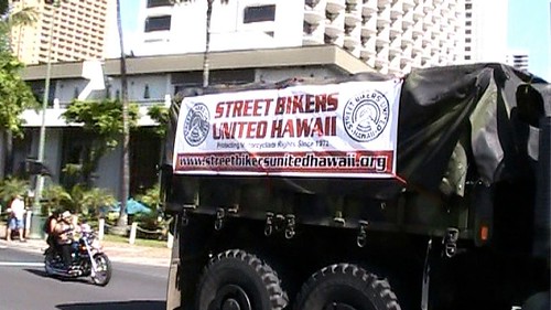 Street Bikers United Hawaii sponsor the Honolulu Toys for Tots Motorcycle Event