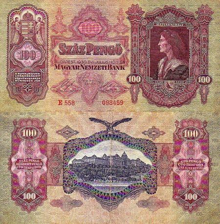 100 Pengő Maďarsko 1930, P98