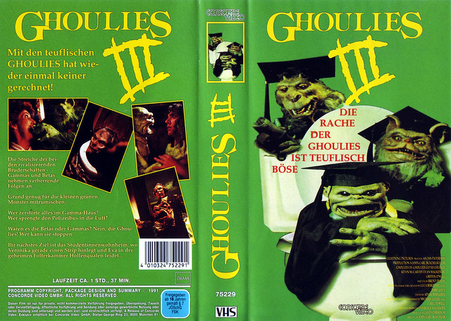 Ghoulies 3 (VHS Box Art)