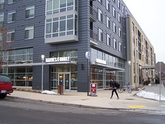 Fitzgerald Apartment building with Barnes & Noble bookstore, University of Baltimore campus