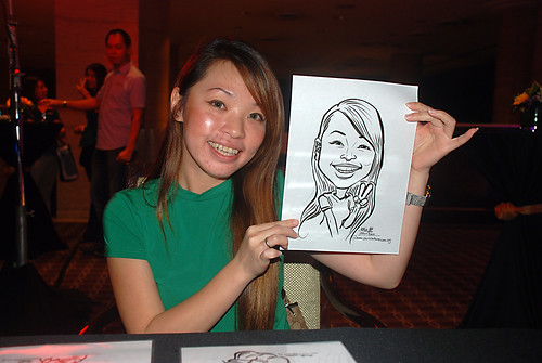 Caricature live sketching for Travel Partners Appreciation Dinner - World Fiesta - 10
