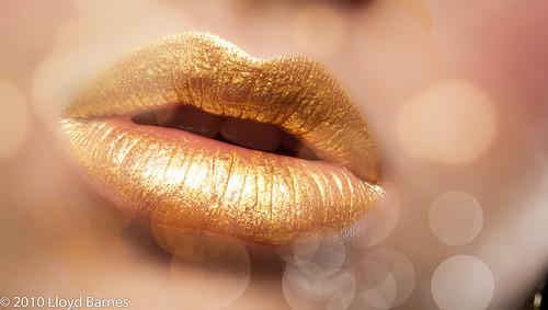 Gold Glam Lips