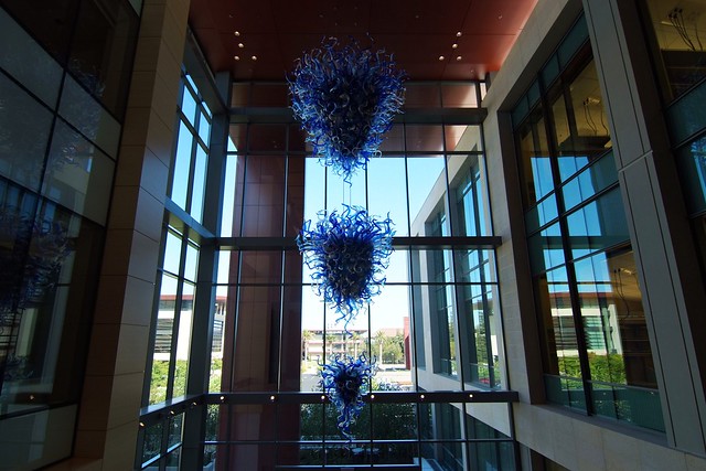 Chihuly Chandelier at the Entrance Hall of Lokey Stem Cell Research Building, Stanford School of Medicine