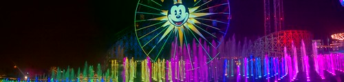 Mickey wheel and a rainbow of color