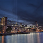 Brooklyn Bridge - 9/11 Memorial Lights