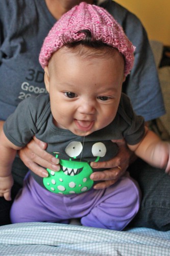 Baby Z in her Foolproof Baby Hat