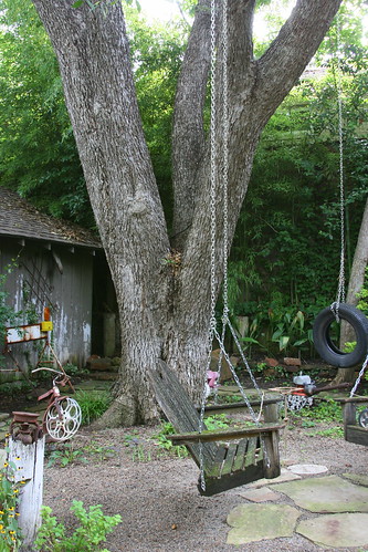 japanese garden tree swings