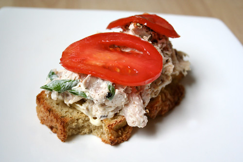 Open-Face Chicken Salad Sandwich