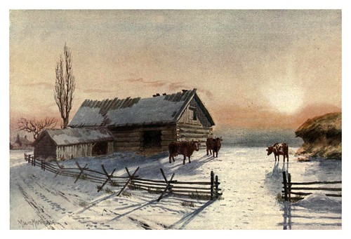 018-Una granja en invierno-Canada-1907- Thomas Martin Mower