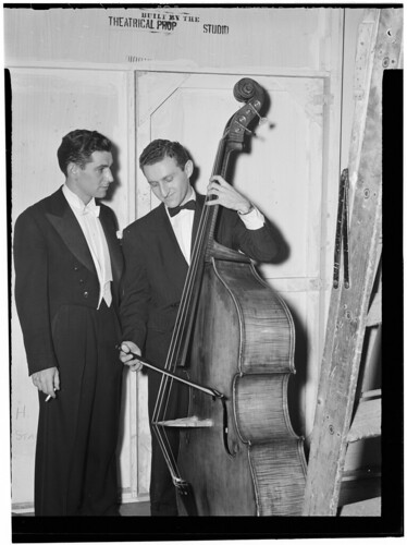 [Portrait of Jack Lesberg and Leonard Bernstein, New York, N.Y., ca. Dec. 1946] (LOC)