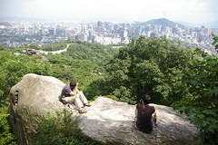Seoul skyline from Inwangsan