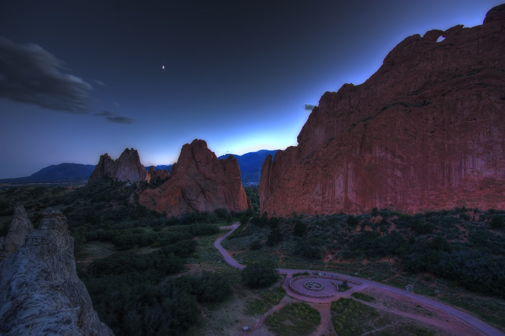 Twighlight over the Garden of the Gods