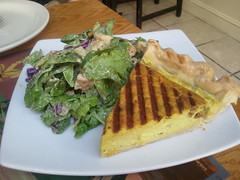 Vegan quiche at sacred chow.. This was incredible.