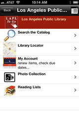 LA Public Library iPhone app