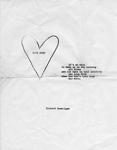 love poem-richard brautigan