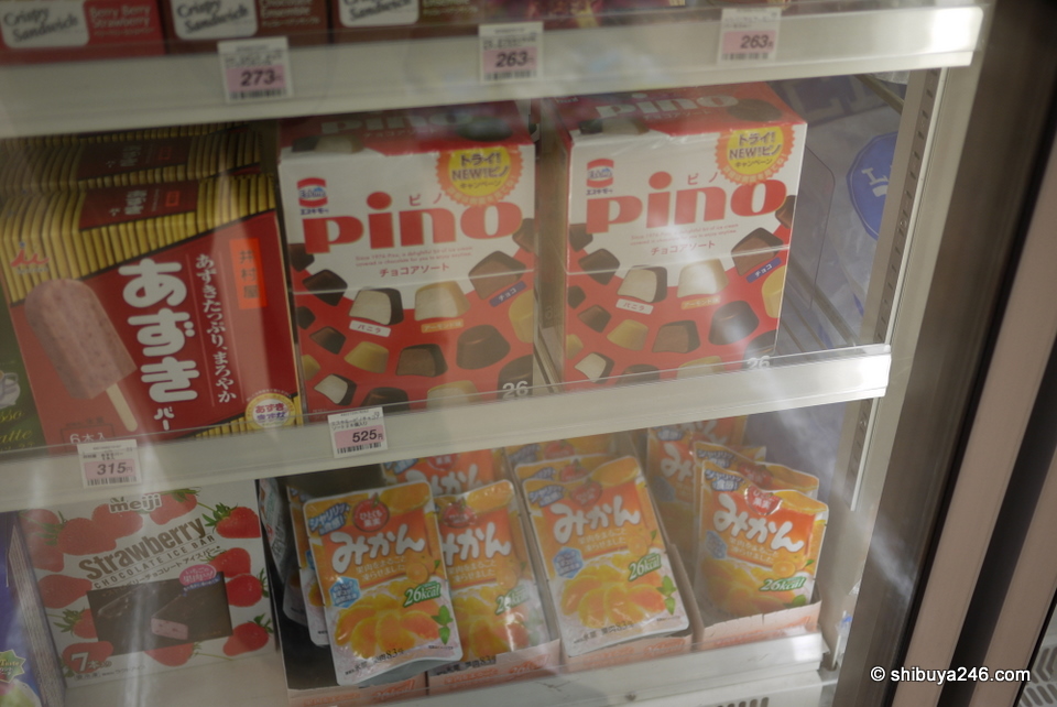 Pino variety pack and frozen mikan pieces