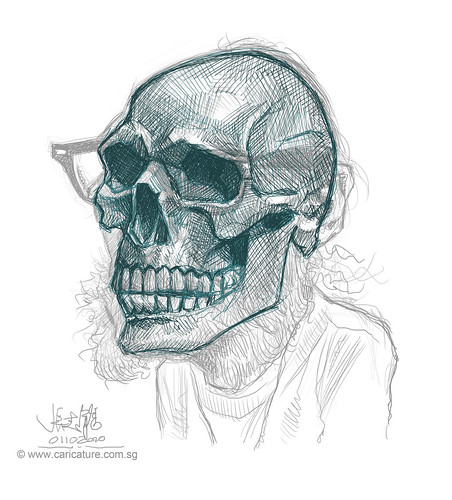 Schoolism - Assignment 6 - Sketch 2 of Bill skull