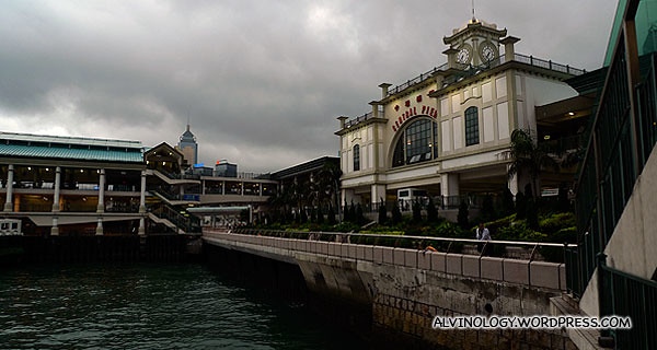 We took the star ferry again to this pier to change bus to the Peak