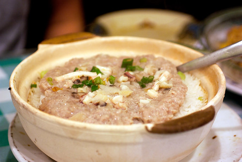 minced pork w/ squid rice casserole @ a-wah